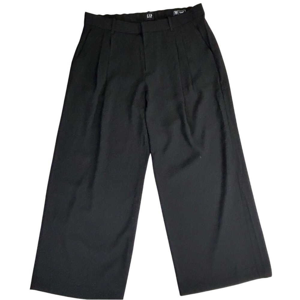 GAP 365 High-Rise PLEATED Wide Leg BOHO Pants Women's Size 16 Petite‎ $90 - Picture 4 of 9